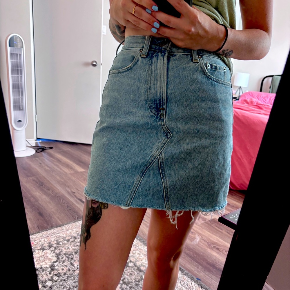 Cute Everlane Denim Blue Skirt